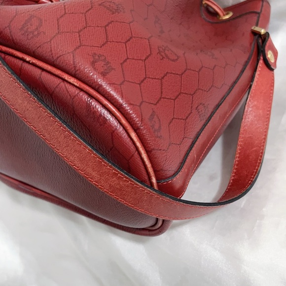 Dior Red Vintage Logo Bucket Bag - Picture 6 of 16